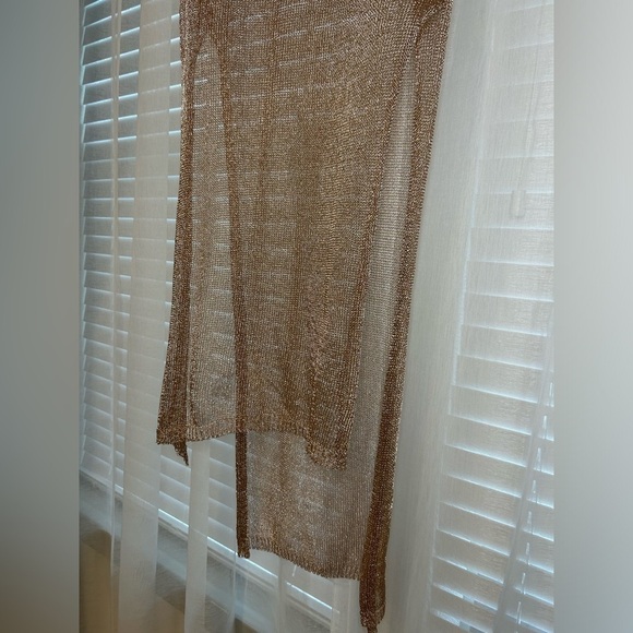 Maternity Photograph Prop See Through Dress Golden Pink One Size 92 bust - Picture 4 of 5